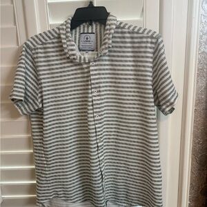 Gray Striped Men's Shirt